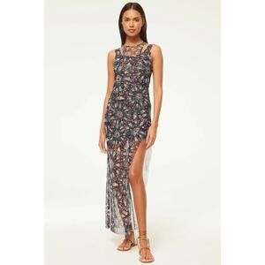 MISA Los Angeles Fernanda Dress in Indigo Burst – Size XS